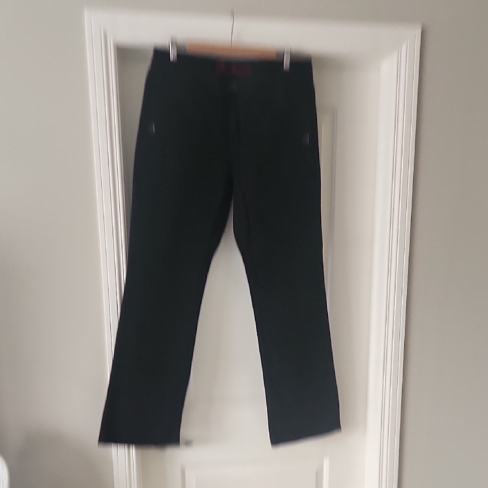 Black Dress Jeans with Classic Straight-Leg Fit